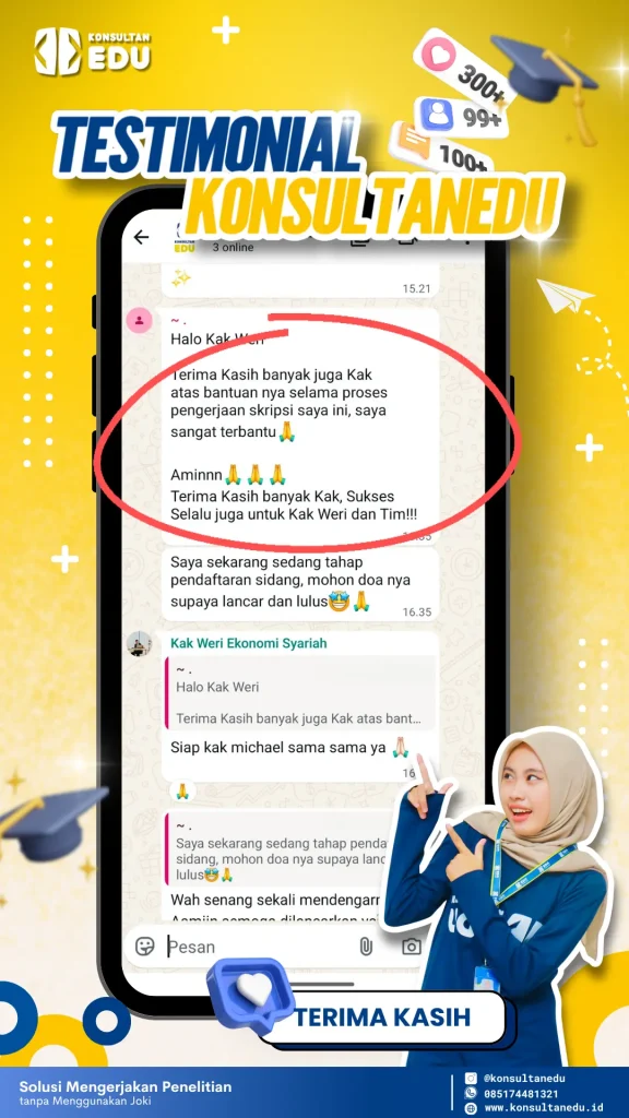 Testimoni mahasiswa setelah mengikuti bimbingan olah data untuk skripsi