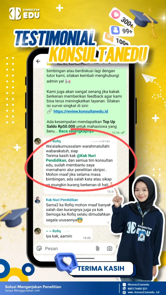 Testimoni mahasiswa tentang bimbingan olah data untuk skripsi