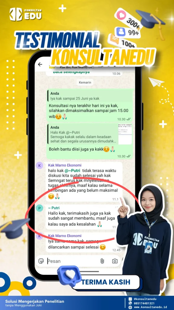 Testimoni bimbingan olah data SmartPLS untuk penelitian kuantitatif